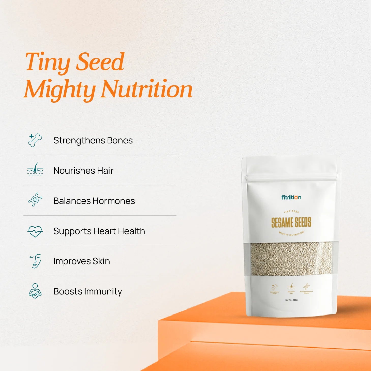 Sesame Seeds 200g - Pure, Raw White Til Seeds