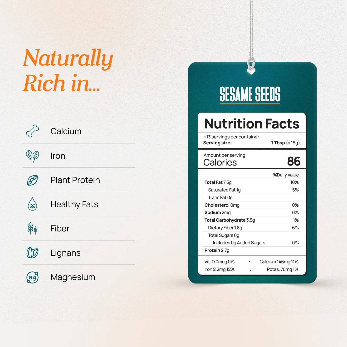Sesame Seeds 200g - Pure, Raw White Til Seeds